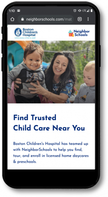 Children's Hospital Boston - Child Care Search Portal